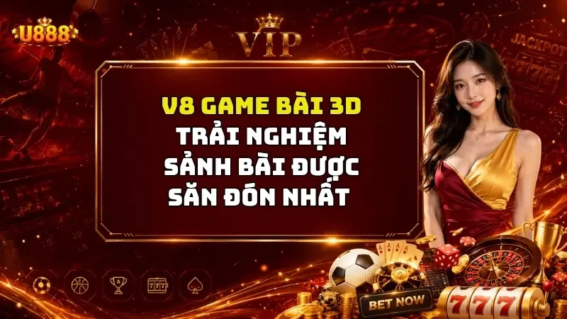 V8 Game Bài 3D U888 - Trải nghiệm Sảnh Bài Được Săn Đón Nhất 